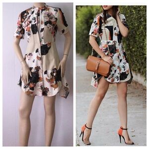 LIKE NEW 3.1 Phillip Lim for Target Floral Zip Mini Dress
